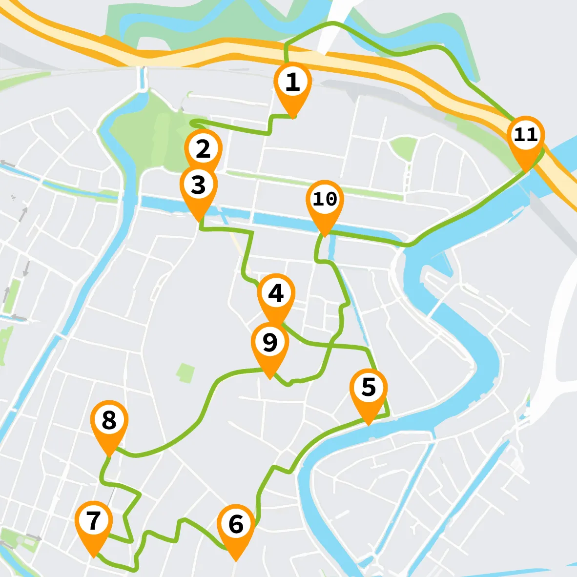 haarlrem centrum kaartje