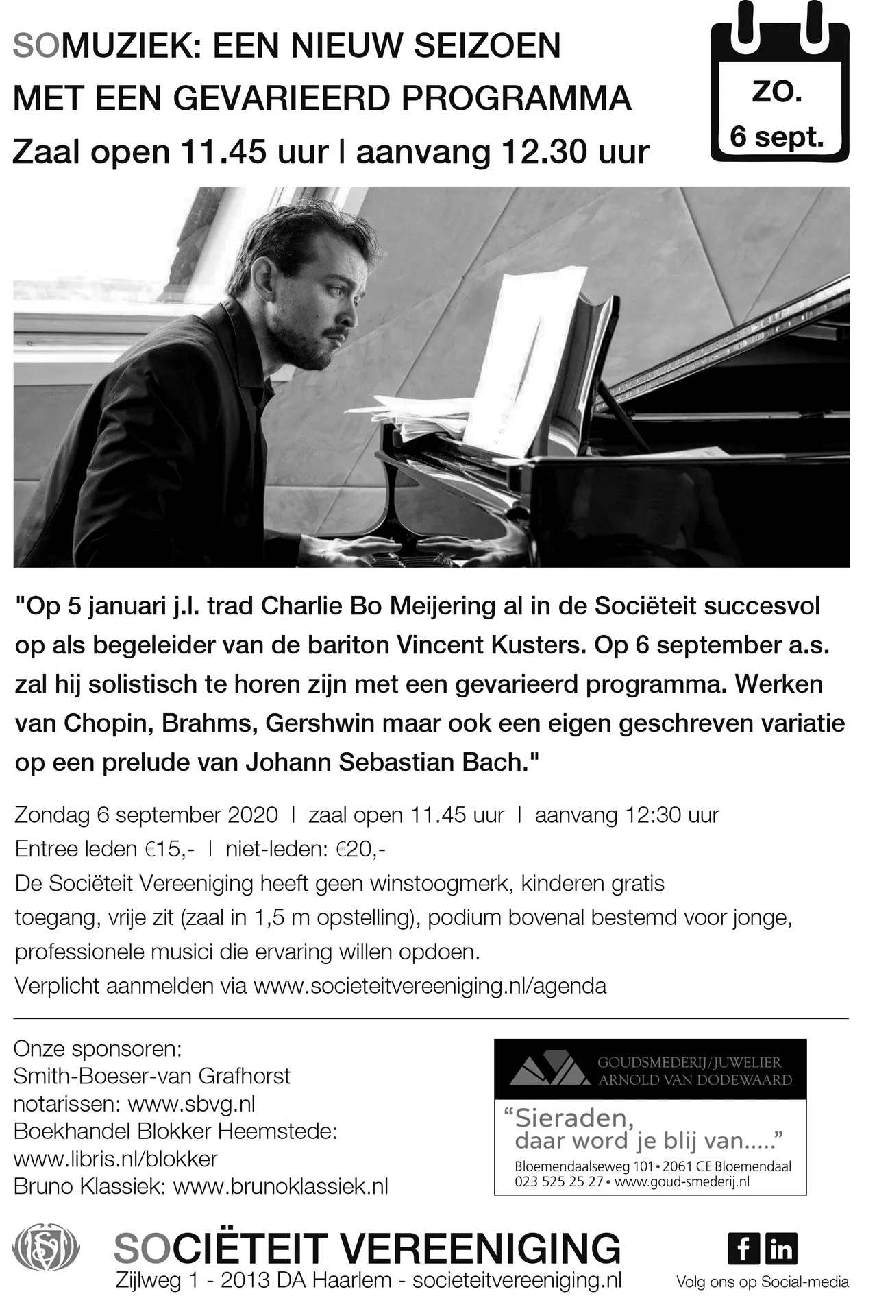 poster a4 concert 6 sept 2020
