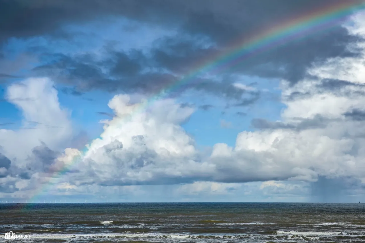 rainbow above sea