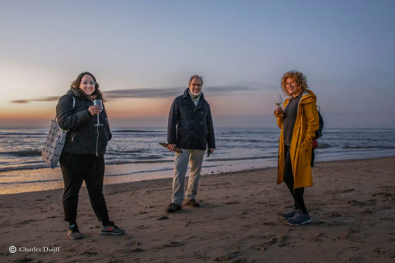 trio on the beach