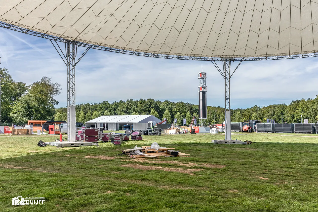 vanuit parasoltent