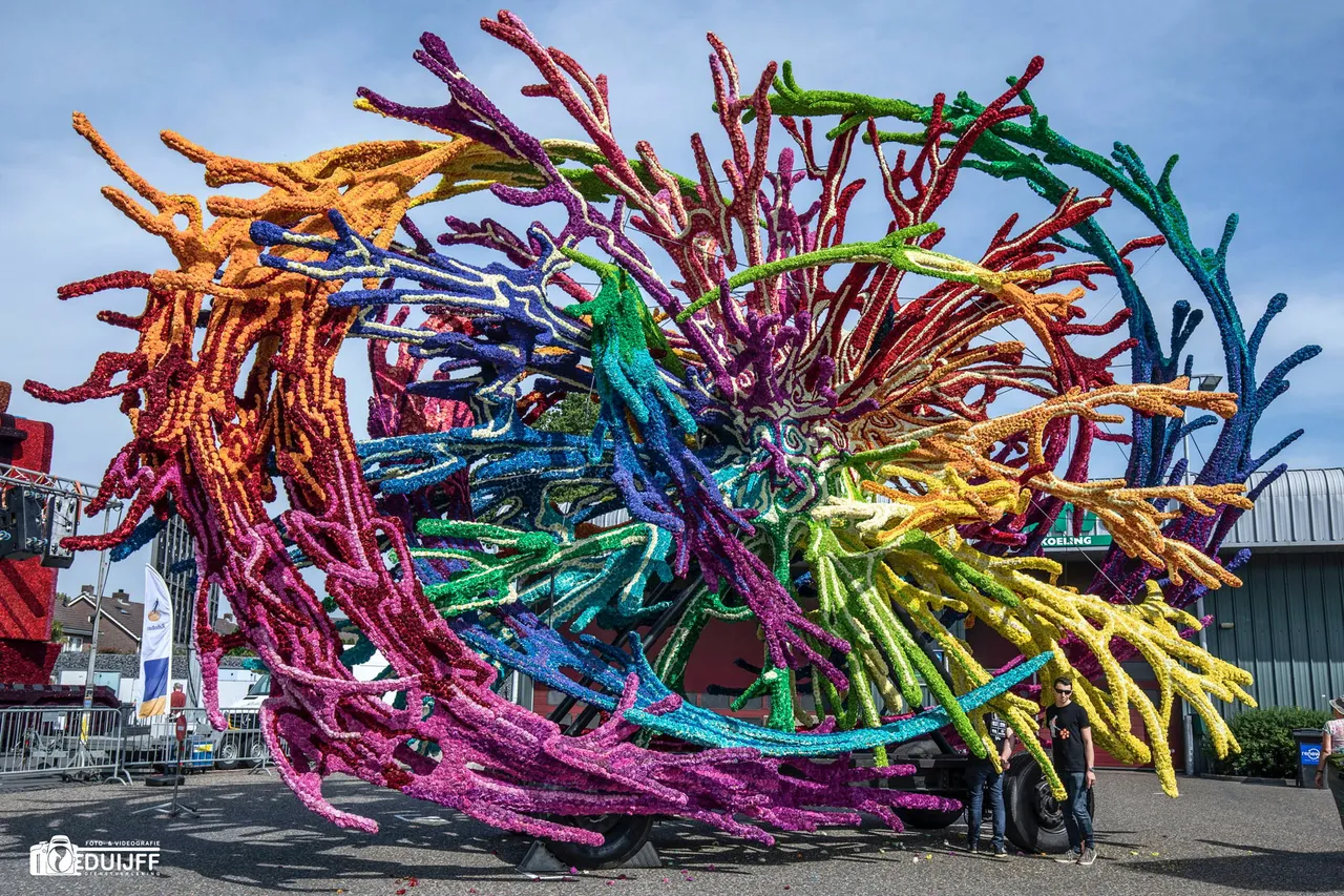 klleurrijk en dradig