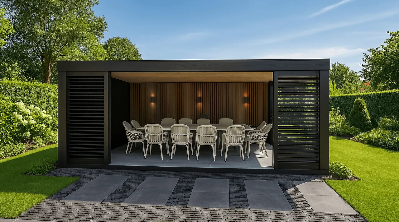 modernetuinkamerzwartgespoten