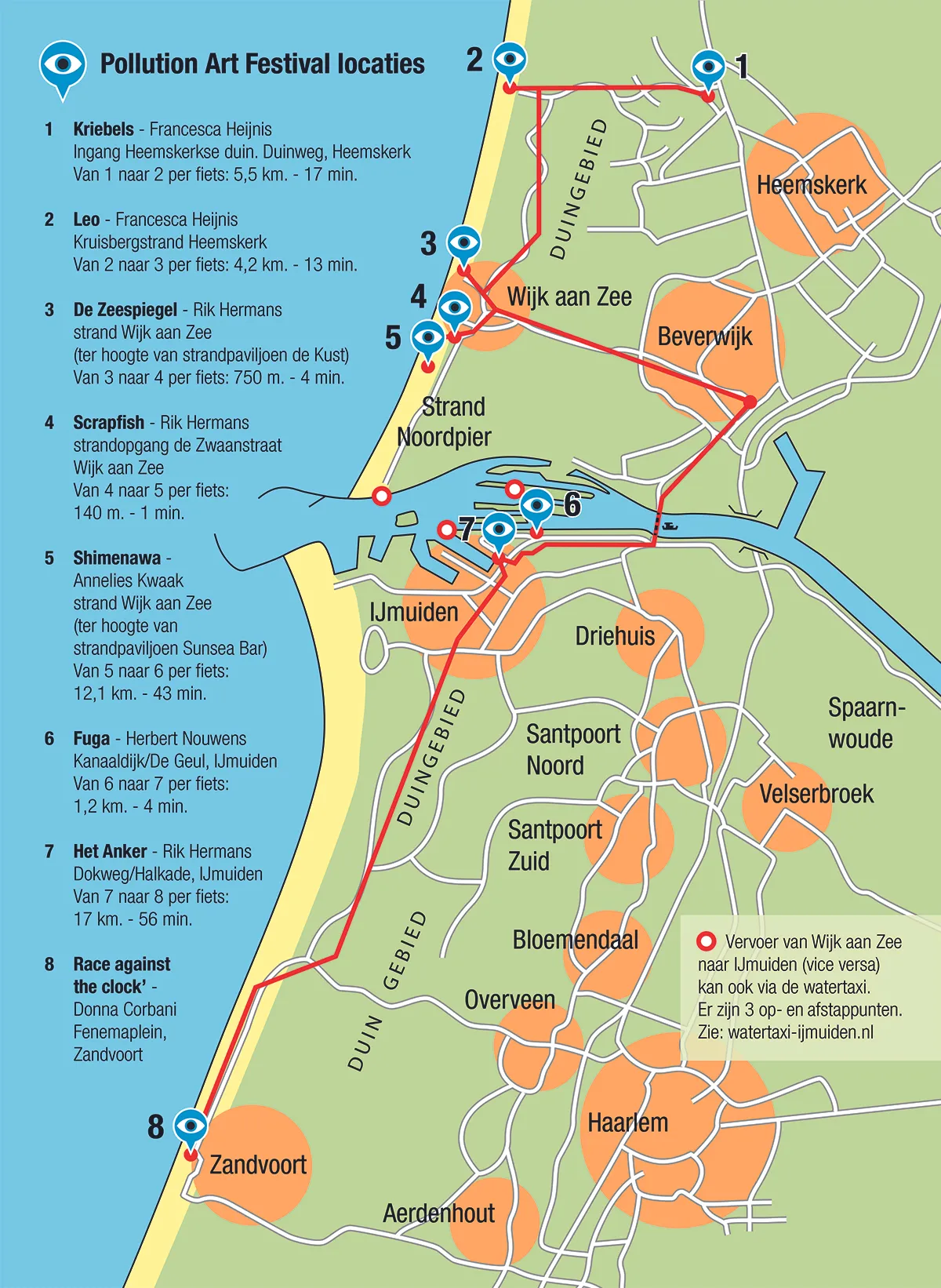 fietsroute pollution art festival