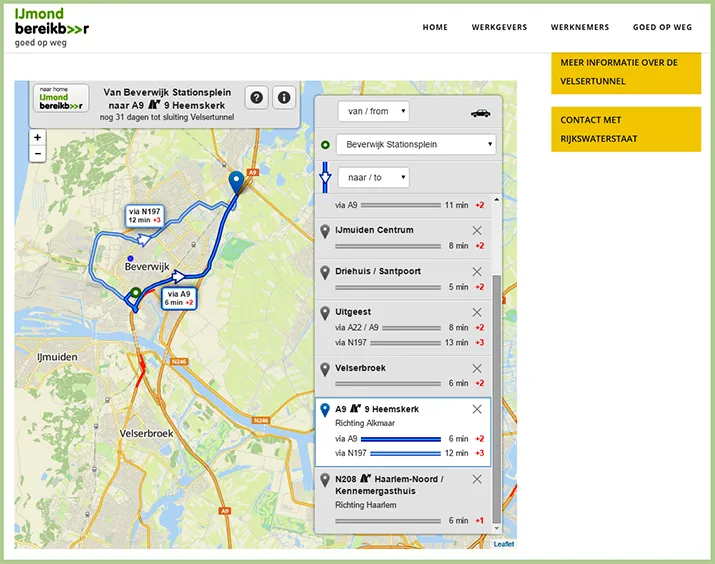 kaart routes