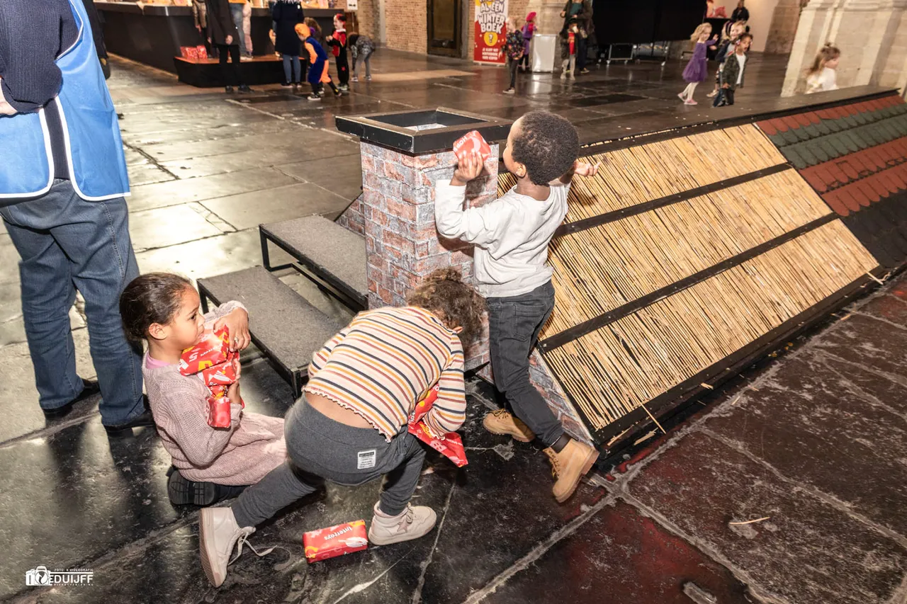 cadeaus door schoorsteen