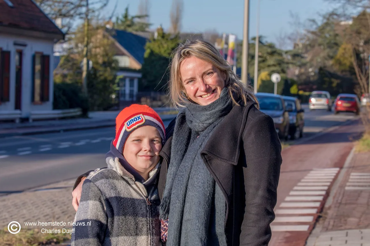 moeder en zoon