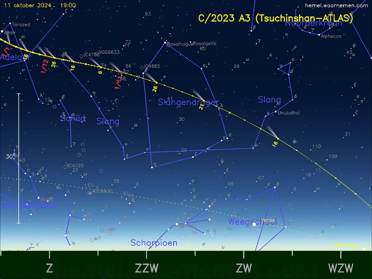 c 2023 a3 tsuchinshan atlas avond kopieren meteor