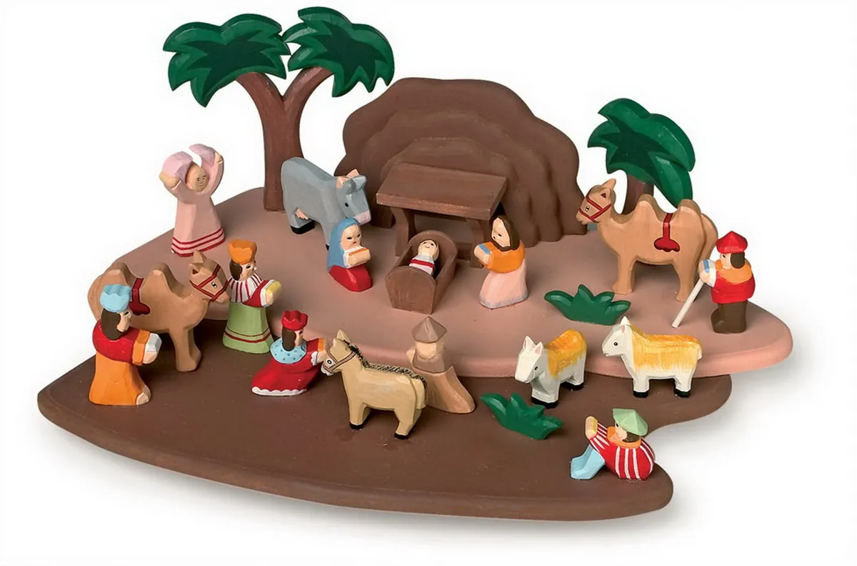 1839 houten kerststal