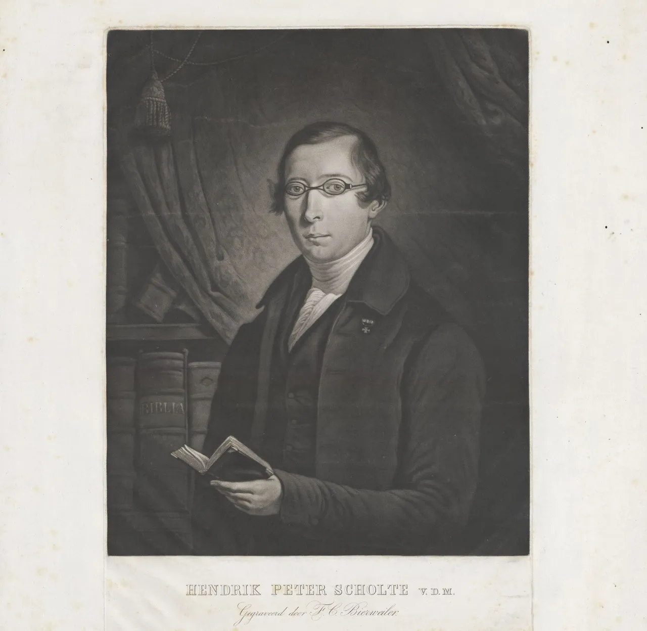 2 portret van dominee hp scholte foto streekarchief langstraat heusden altena