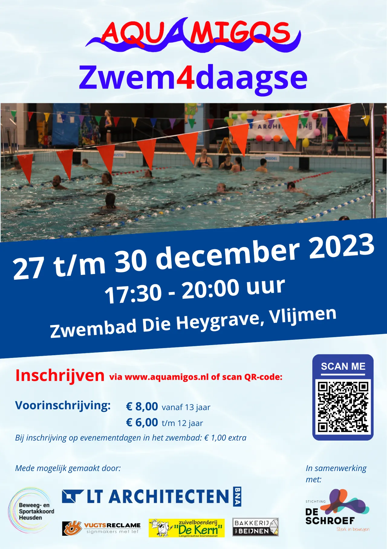 flyer aquamigos zwem4daagse 2023