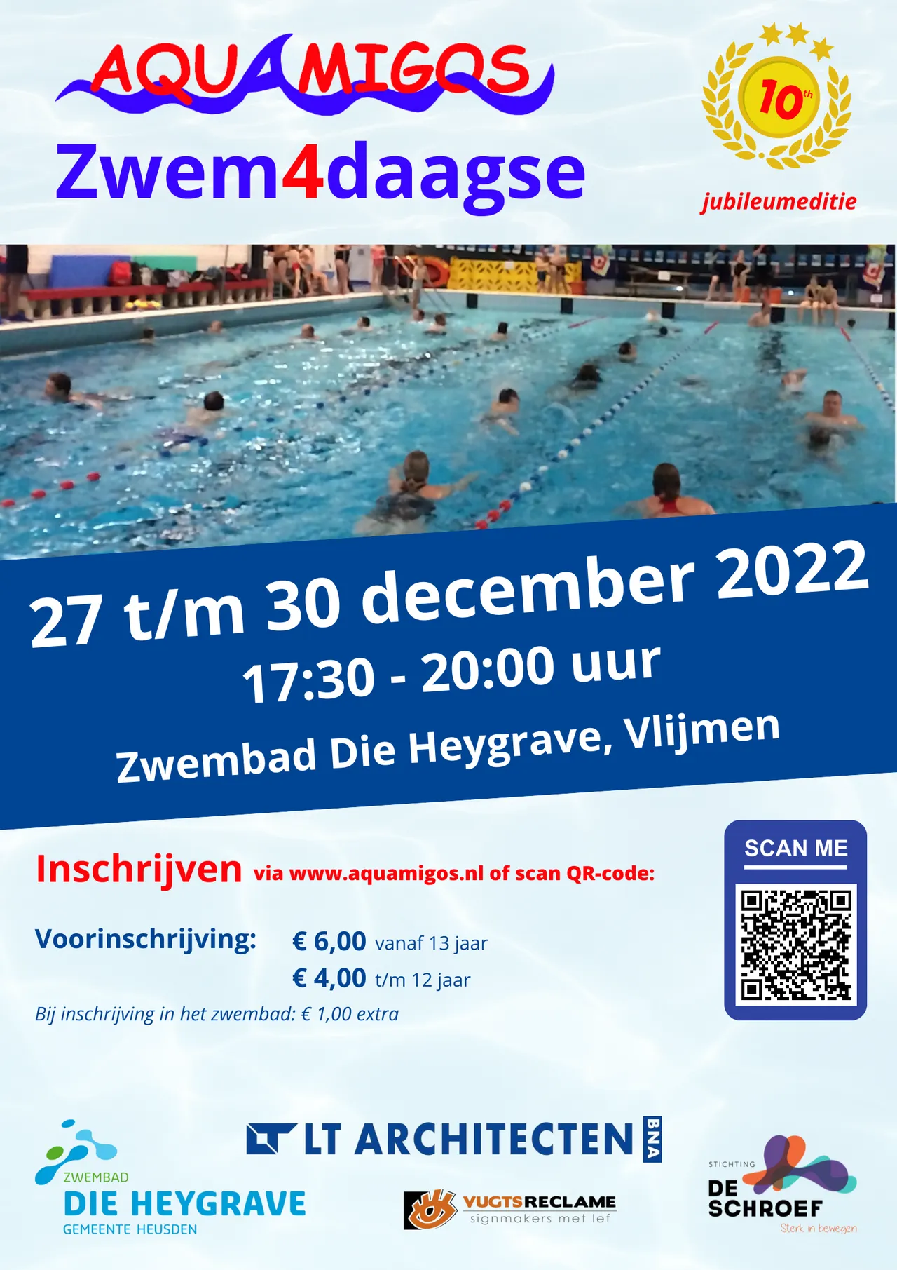 poster aquamigos zwem4daagse 2022 2