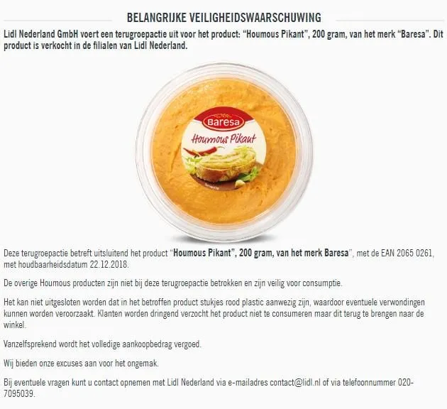 recall lidl baresa humus pikant