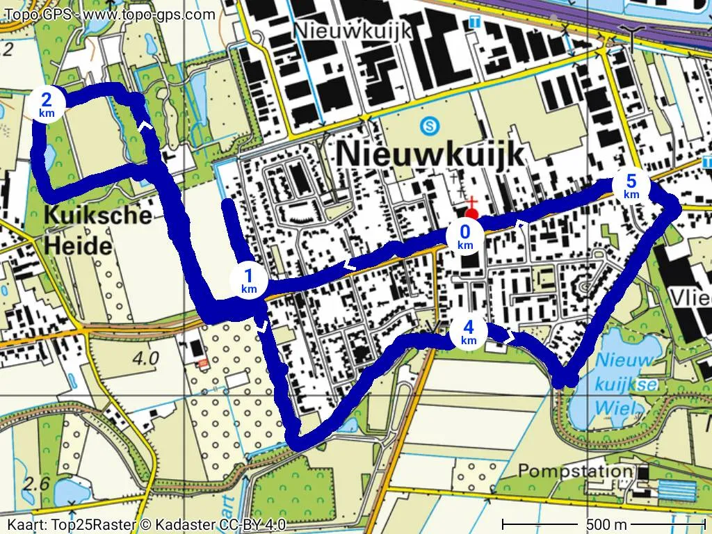 rondje nieuwkuijk kaart101701