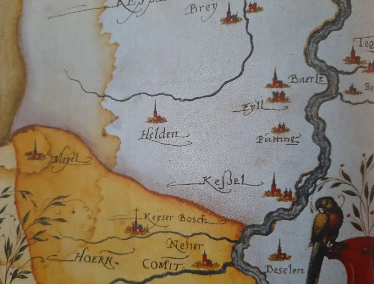 01 detail van het land van kessel rond 1600