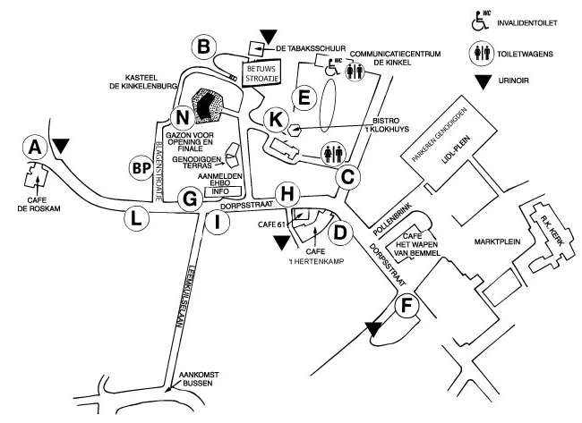 plattegrond bereikbaarheid dweildag