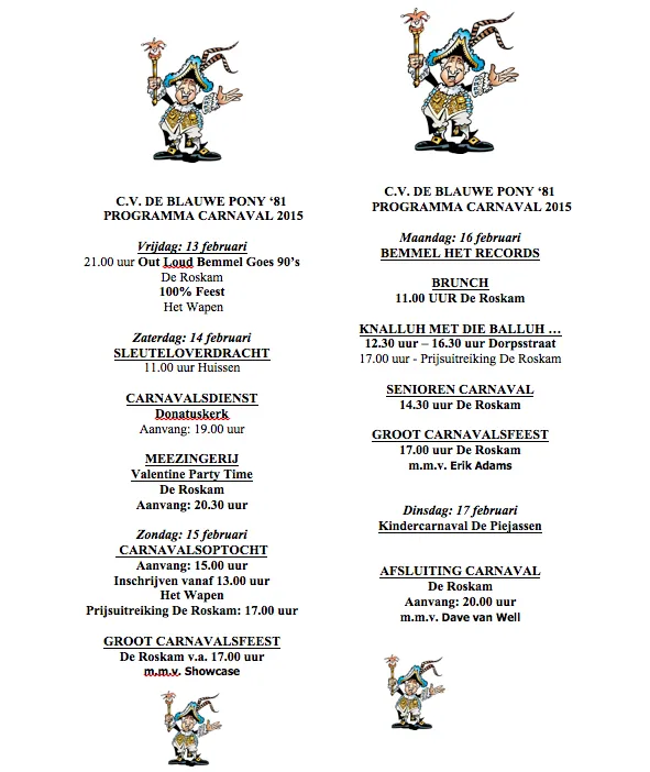 programma blauwe pony