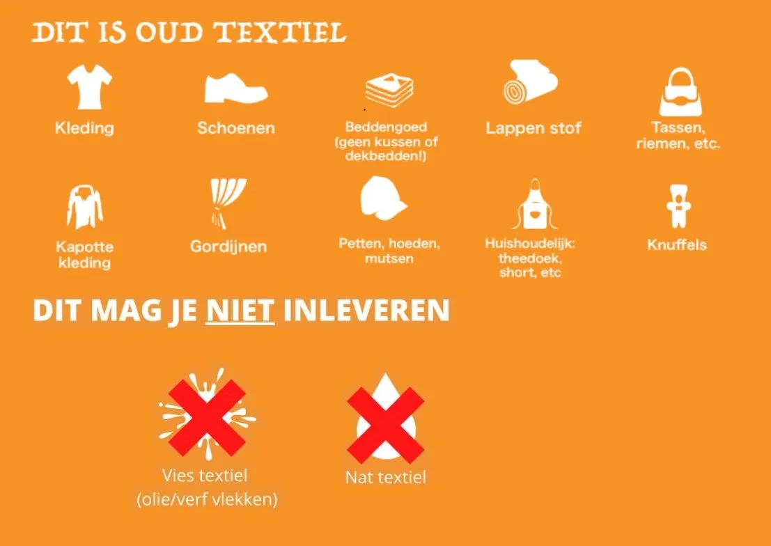 textielafvaltextielracewel en niet inleveren