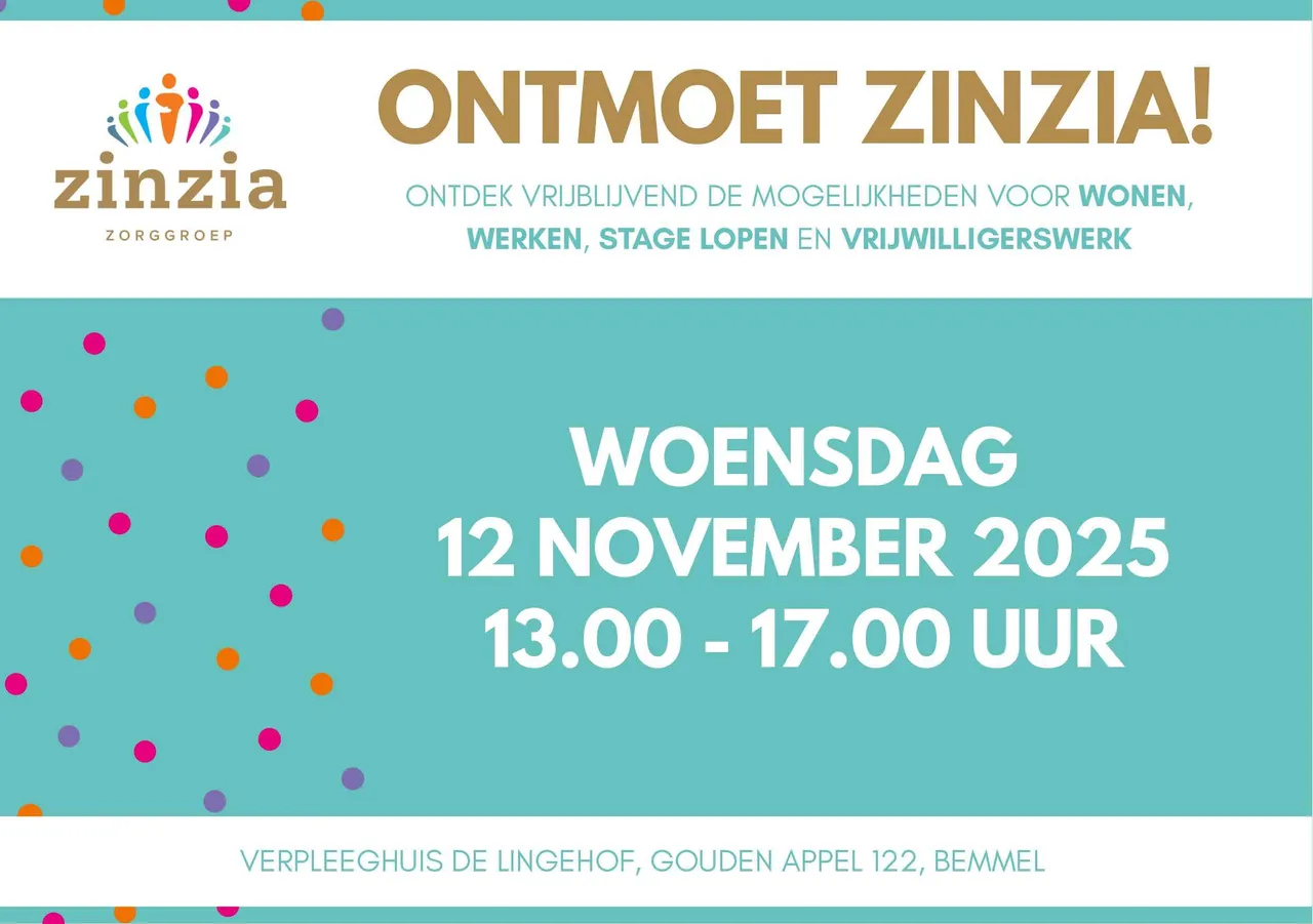 Aankondiging Ontmoet Zinzia! 2025