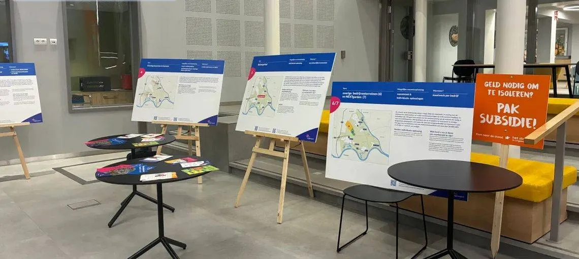 informatieborden op avond Warmteprogramma Samen Lingewaard