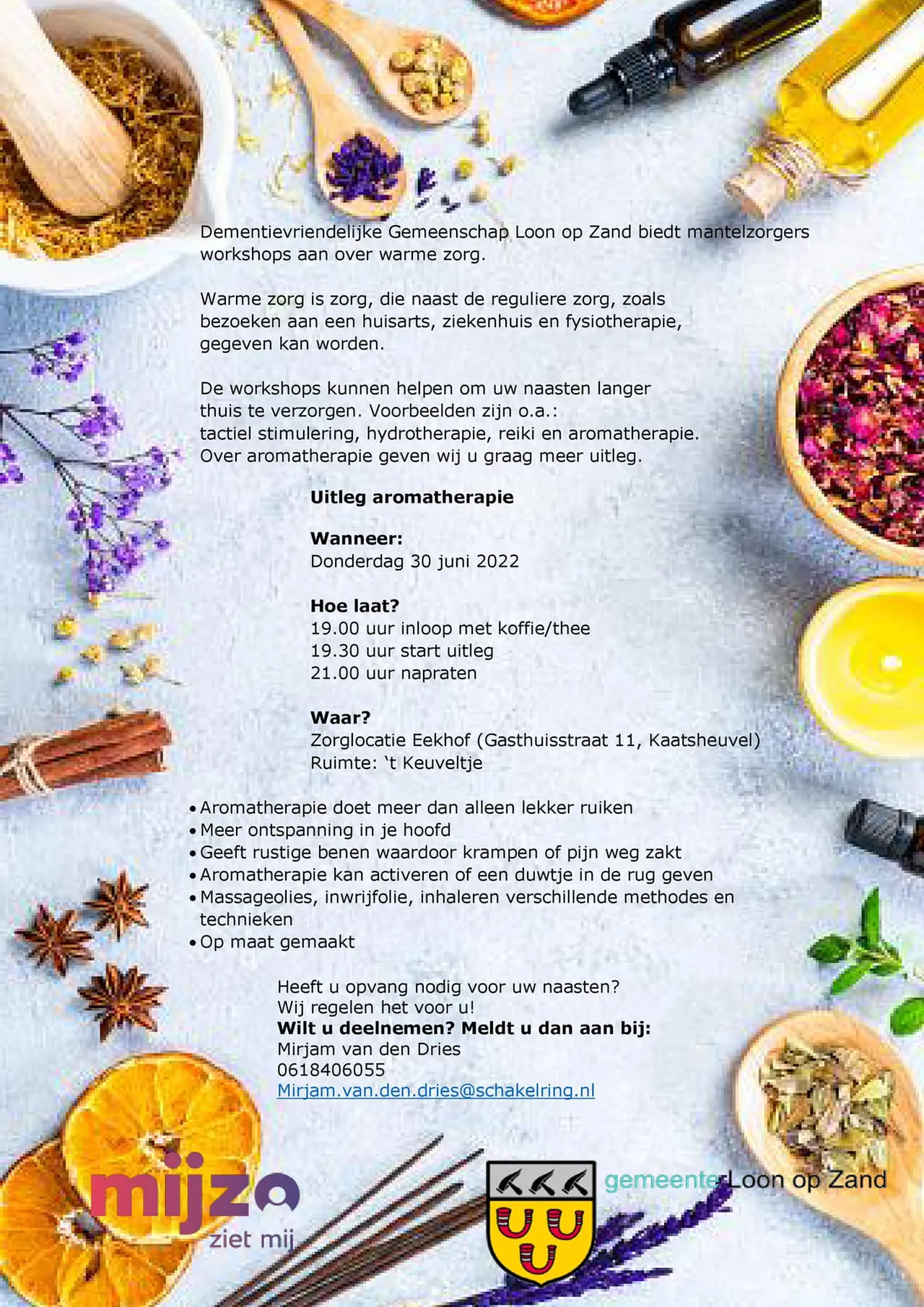 flyer workshop warme zorg eekhof 30 juni 2022