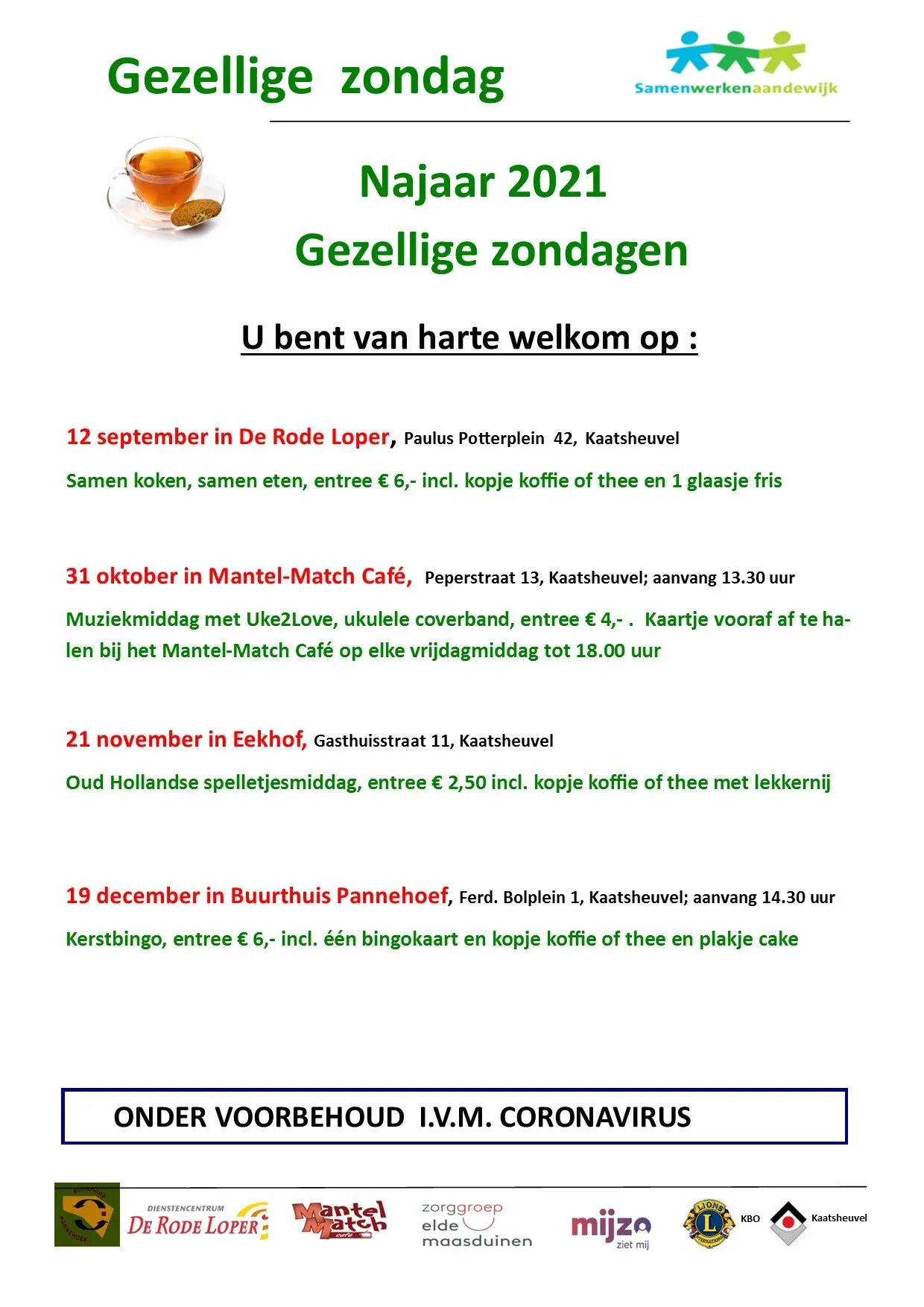 gezellige zondag najaar 2021