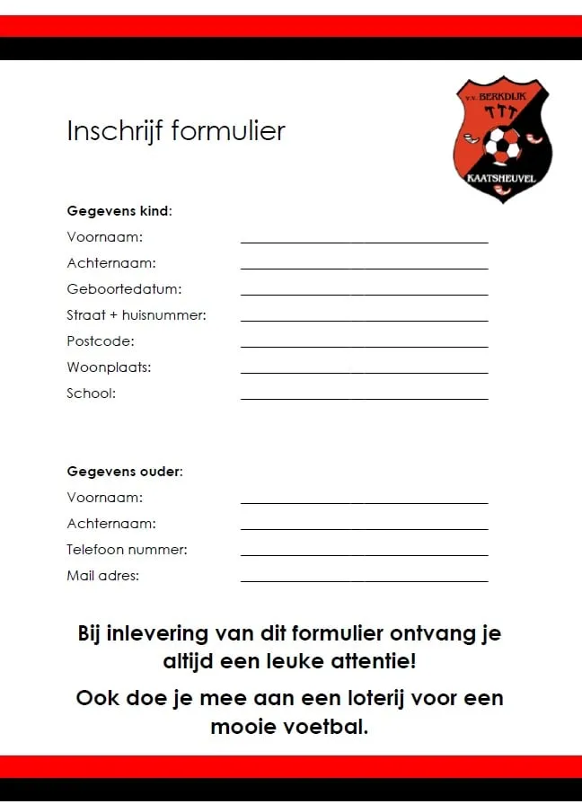 venv dag inschrijfformulier