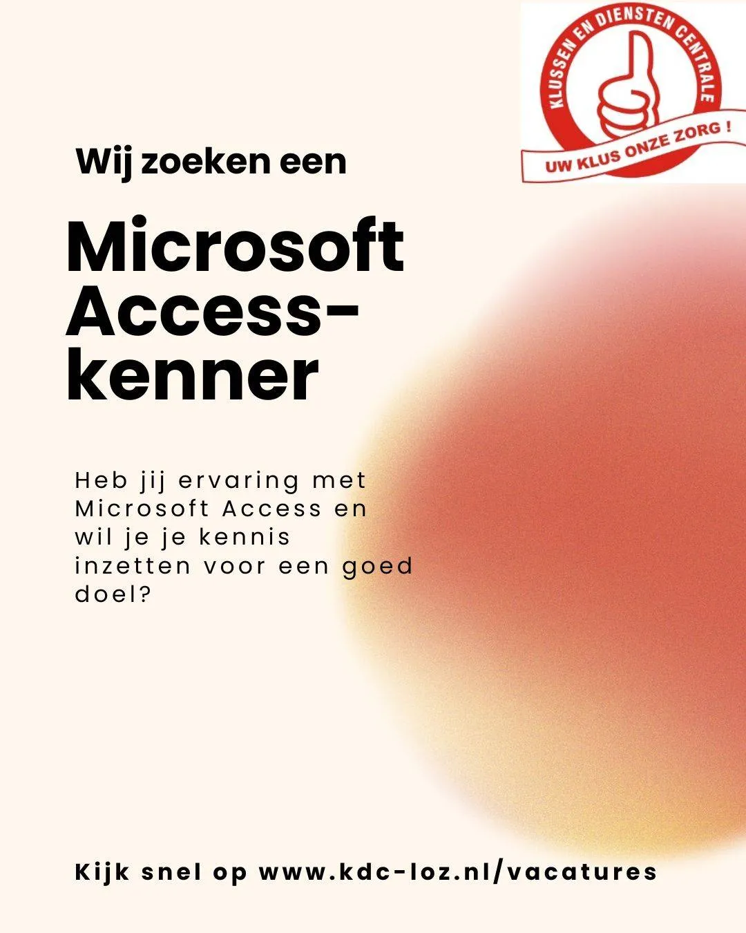 Vrijwilliger met kennis van Microsoft Access (2)