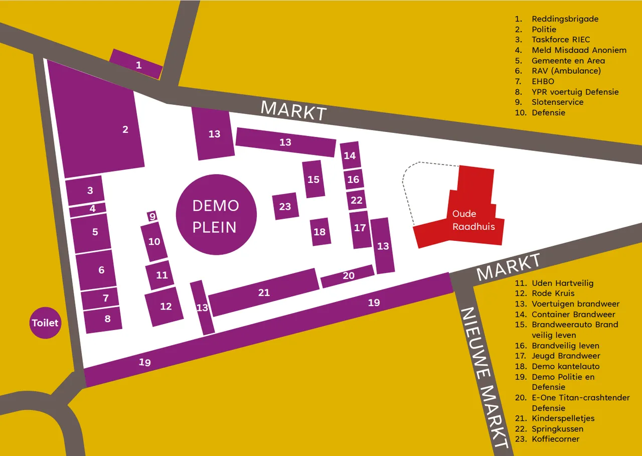 plattegrond veiligheidsdag uden 2024