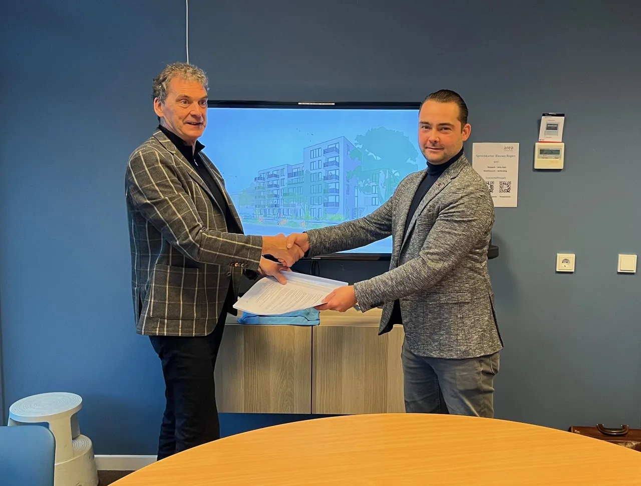 Ondertekening Violier- en Kloosterstraat door Area en Hendriks Coppelmans