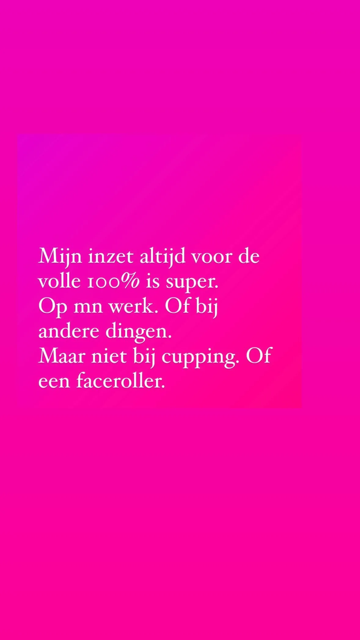 chantal janzen heeft rode vlek gekregen door veel zuigkracht te gebruiken