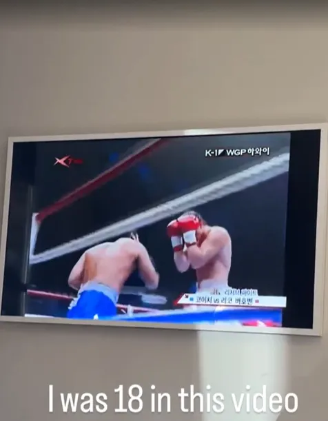 rico verhoeven deelt video van vroegere rico in een kickbokswedstrijd
