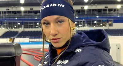 Suzanne Schulting tijdens training