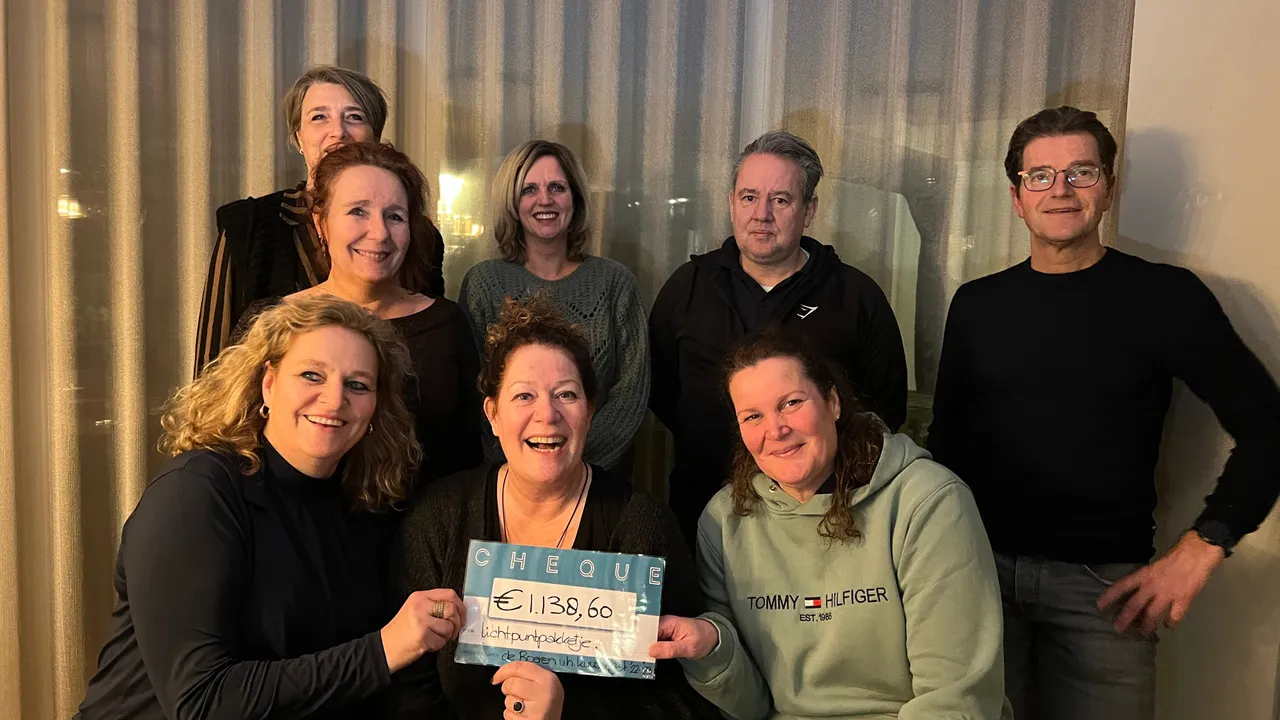 lichtpuntpakketje cheque