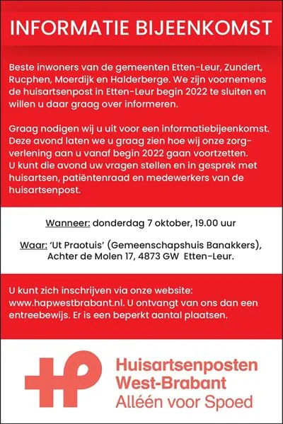 uitnodiging informatiebijeenkomst etten leur 7 oktober 2021 de bode