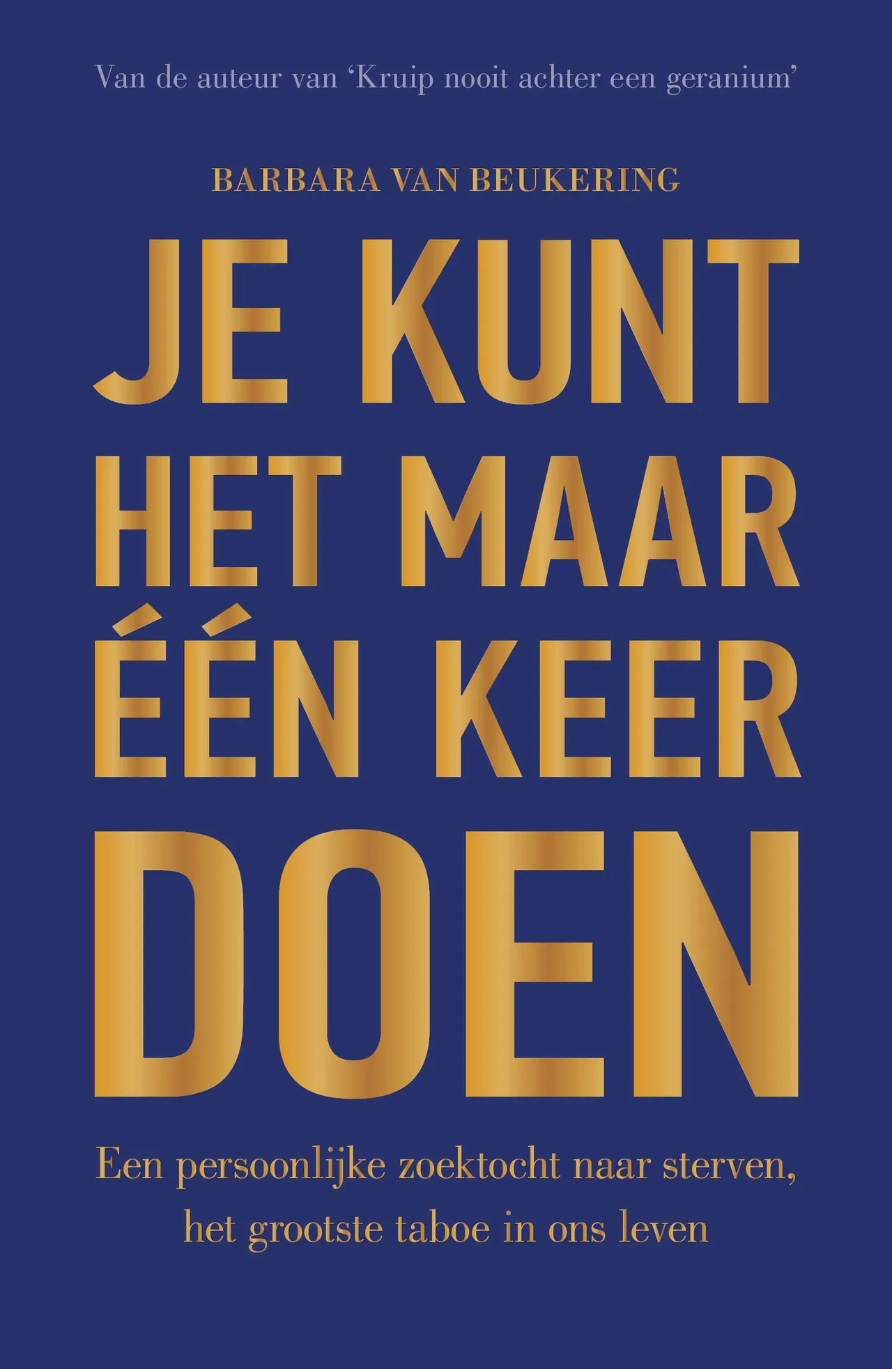 boek cover je kunt het maar een keer doen