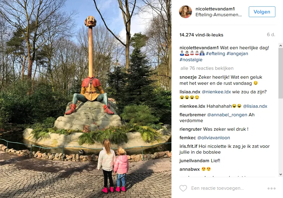 efteling voorjaarsvakantie nicolette van dam