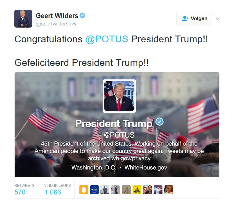 geert wilders trump
