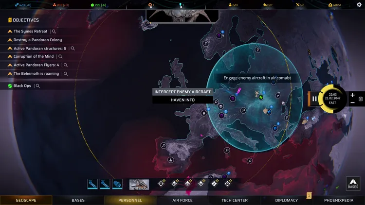 Geoscape intercept