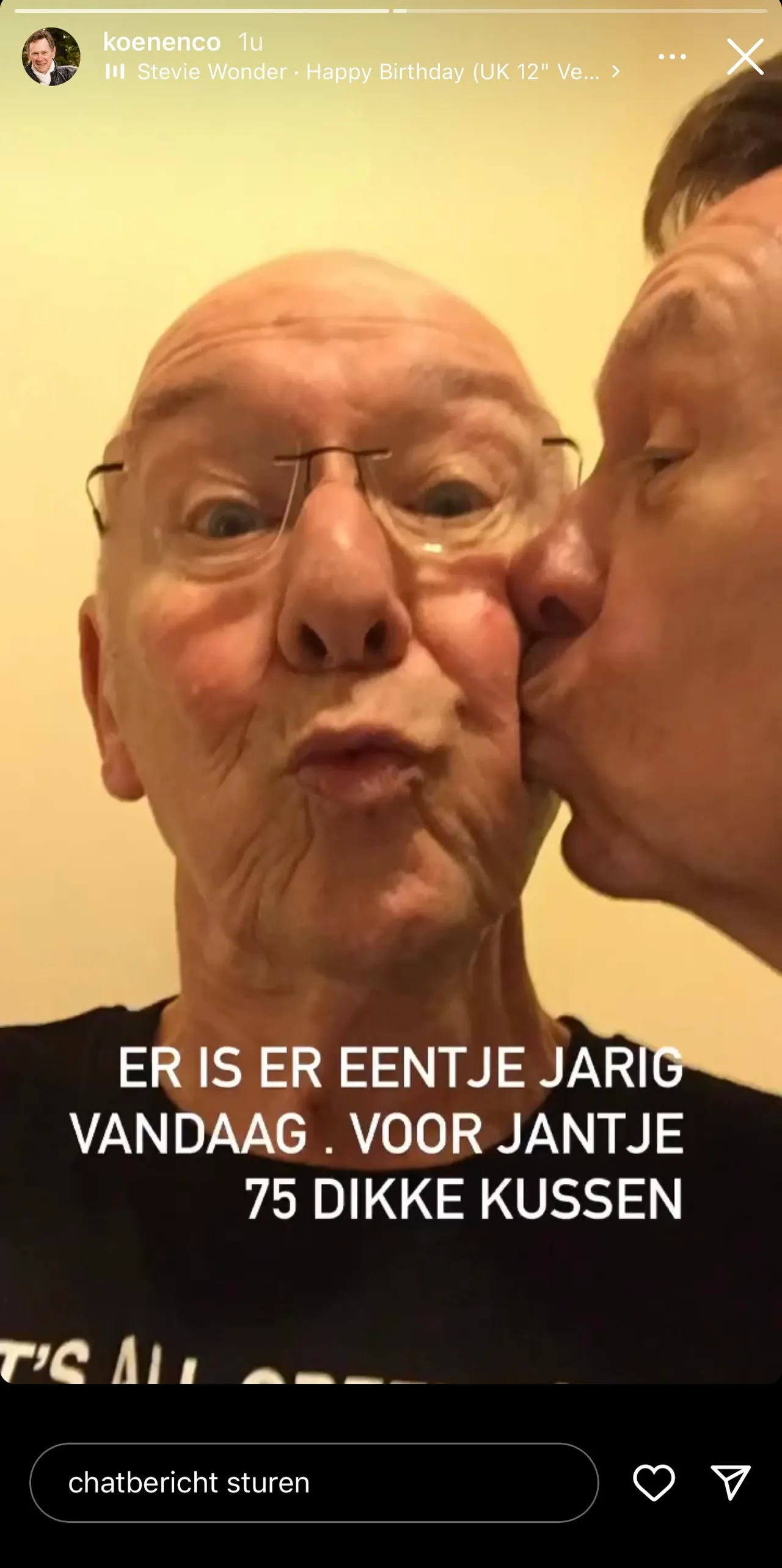 Instagramverhaal van Koen Crucke