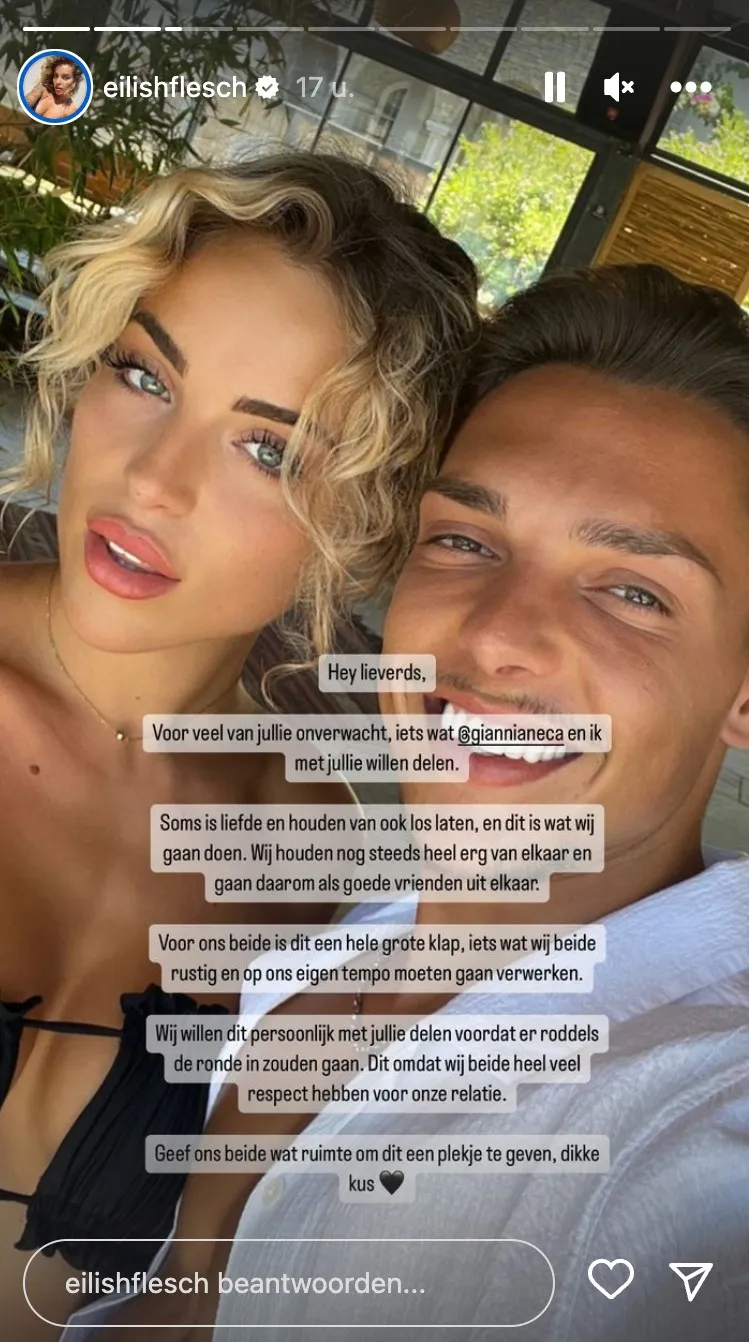 Bron: Instagram Stories (@eilishflesch)