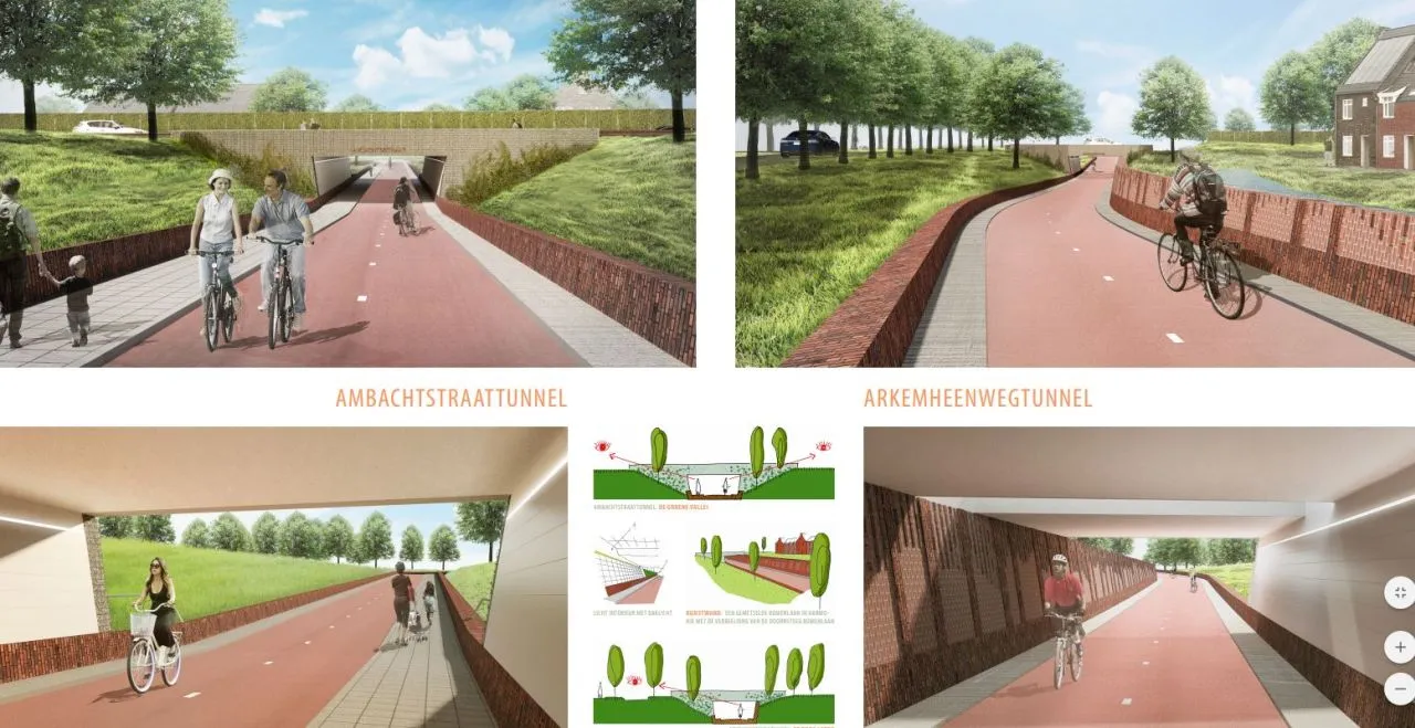 2018 04 20 n301 ambachtstraat fietstunnels