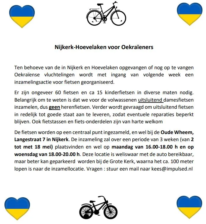 2022 04 29 fietsen oekraine actieflyer