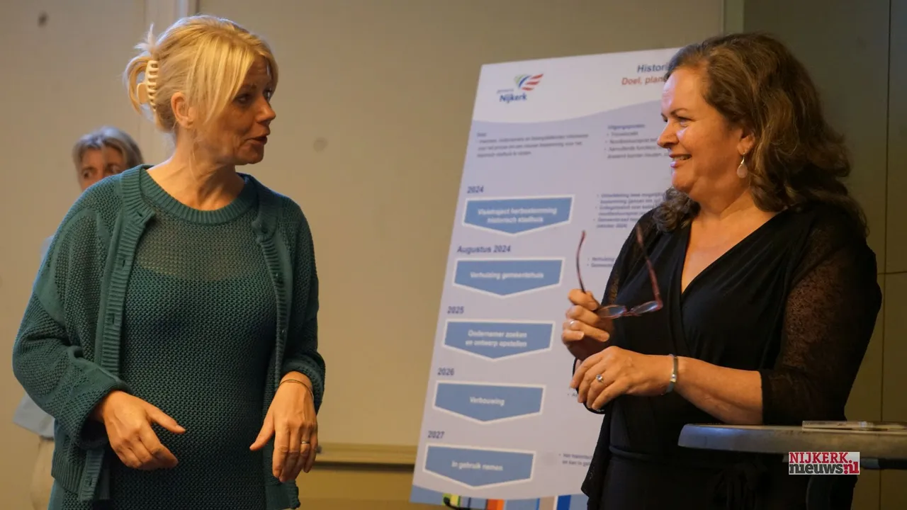 Links de nieuwe wethouder Marianne Klein, rechts wethouder Esther Heutink
