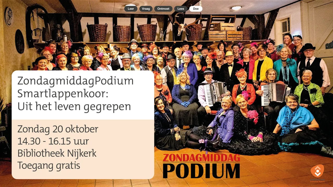 narrowcasting smartlappenkoor 20 oktober