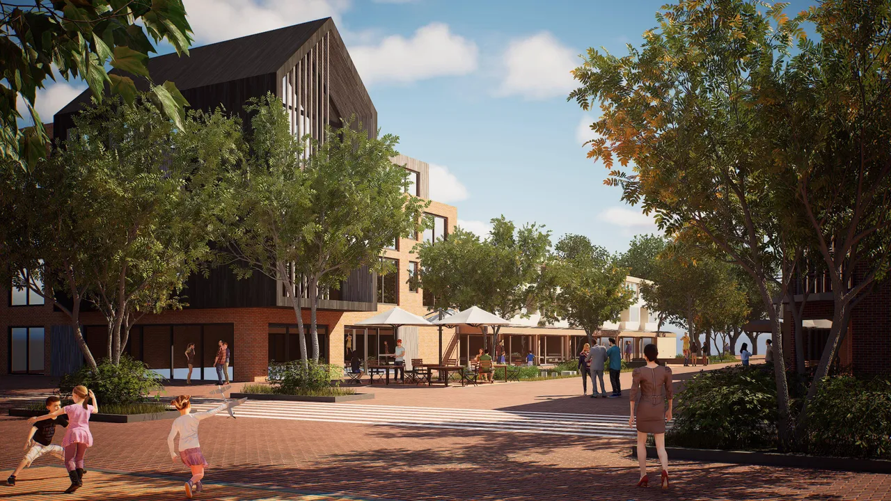 2026-02-11 centrumvisie hoevelaken Aanzicht De Wiekslag (incl. nieuwbouw)