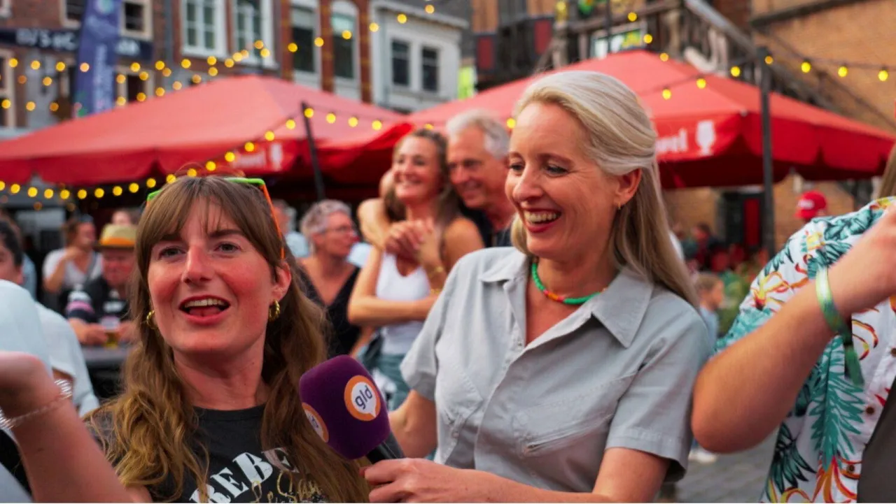 Linda Geerink tijdens de Vierdaagsefeesten