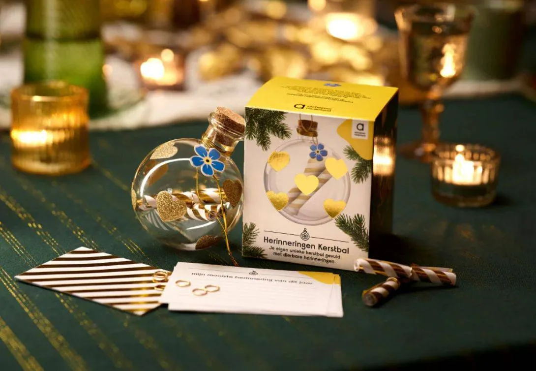 Herinneringen Kerstbal.1. - set van 2 stuks