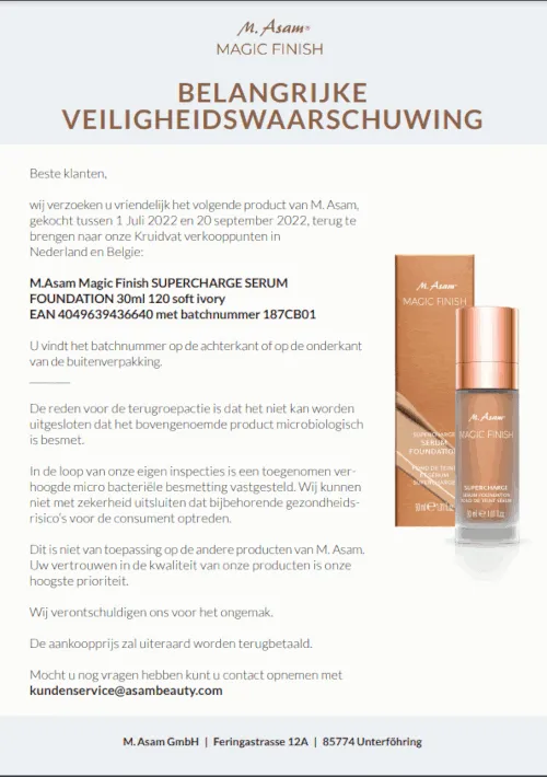 recall kruidvat m asam magic finish