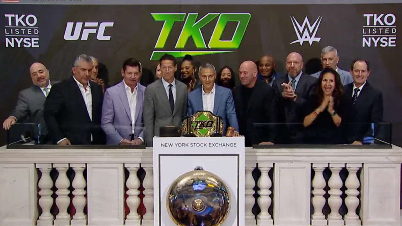 So sah die Zusammenführung von WWE und UFC unter dem TKO-Dach im September 2023 an der New Yorker Börse aus